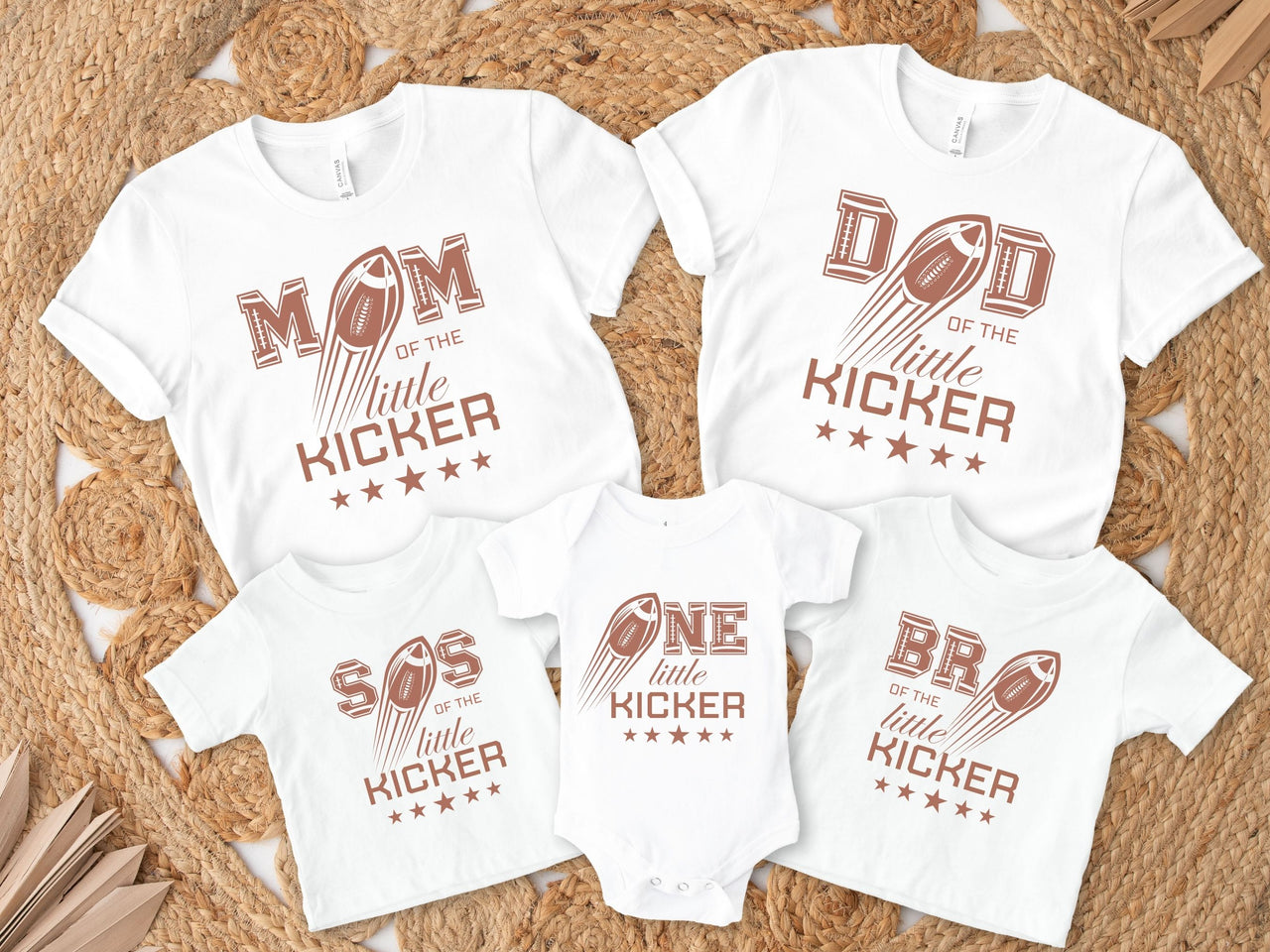 One Little Kicker - Football 1st Birthday Tee