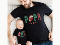 Personalized First Year Down - Football Theme Birthday Tee