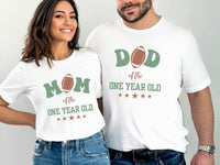 Personalized One Year Down Football Birthday Shirt