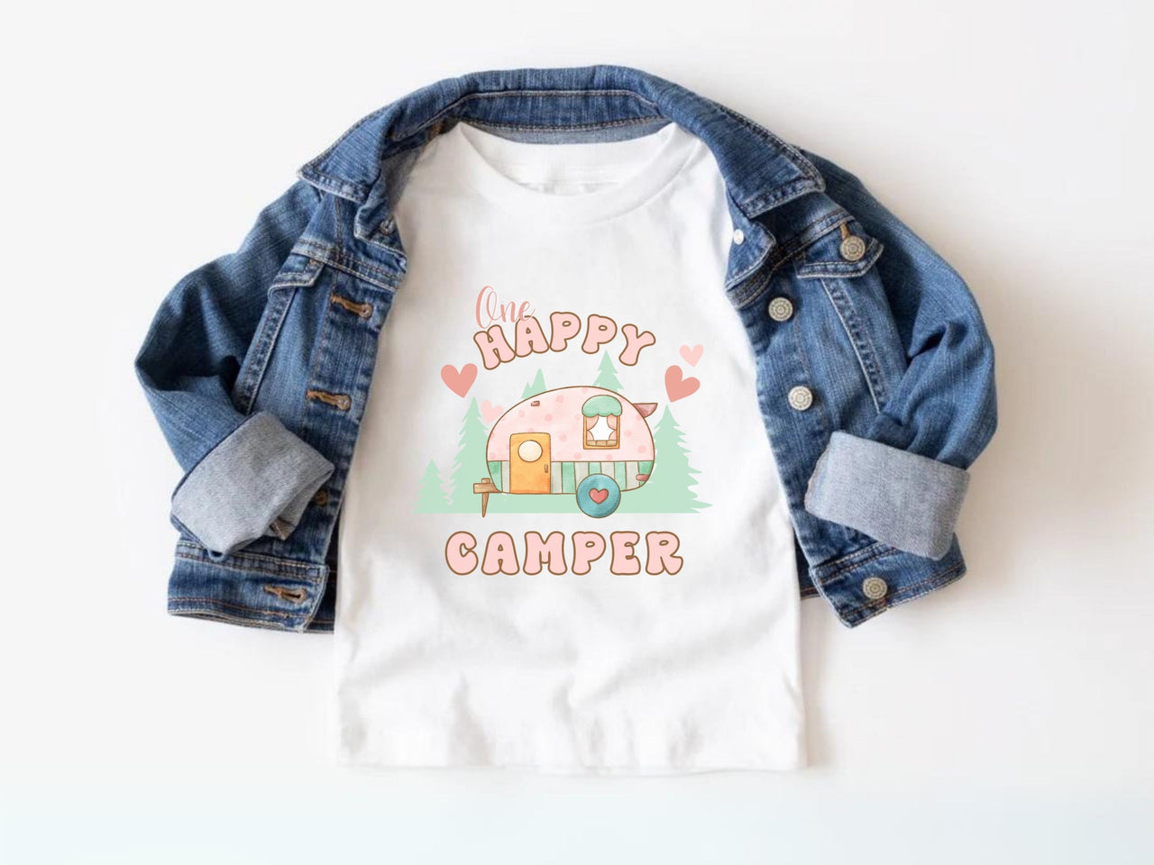 Cute One Happy Camper - Matching Family Birthday Tees