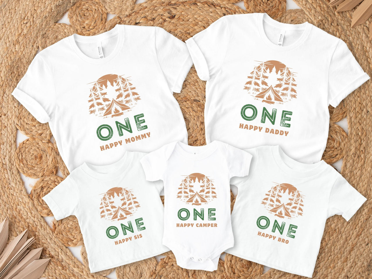 One Happy Camper - Campfire 1st Birthday Shirt