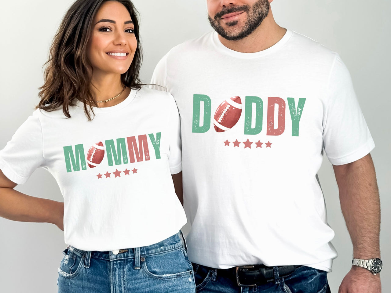 Personalized First Year Down - Football Theme Birthday Tee