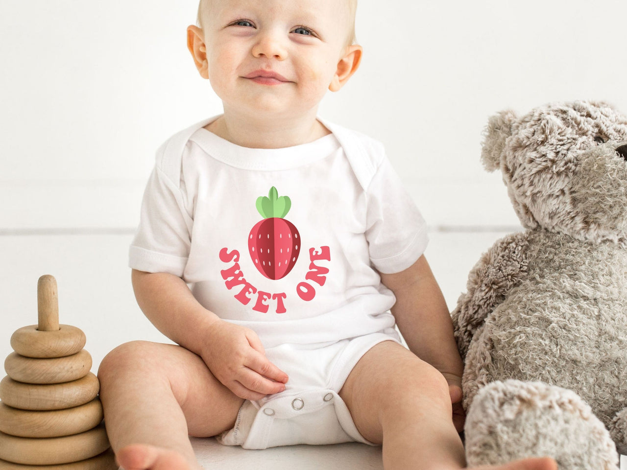 Pixelated Strawberry Pocket Design Birthday Shirt