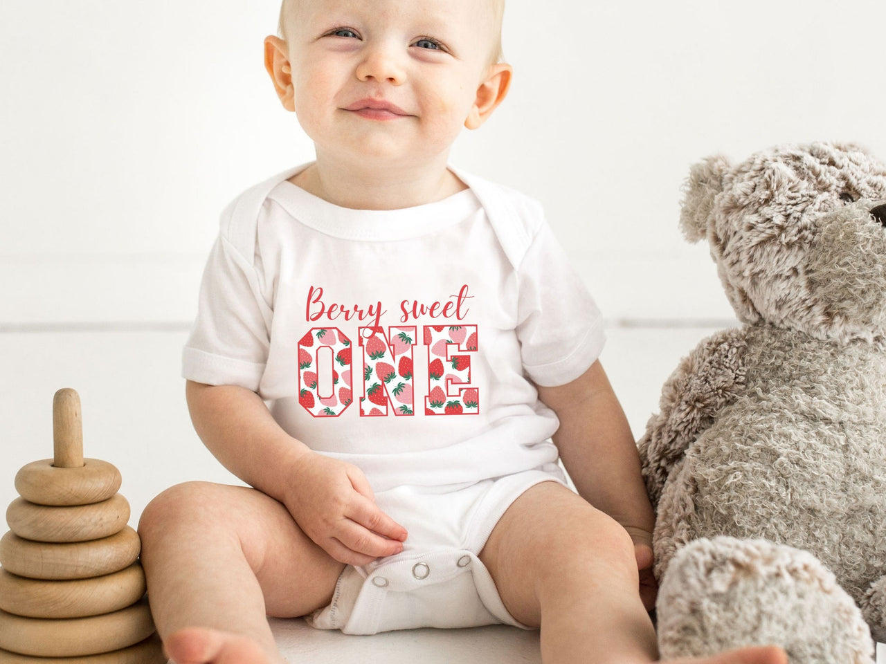 Berry First Birthday - Strawberry Theme Family Tees
