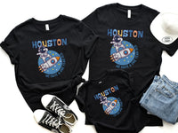Astronaut Dabbing on Rocket Ship - Space Theme Tee