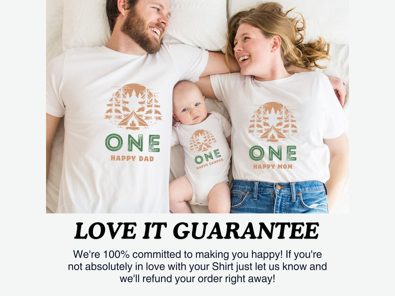 One Happy Camper - Campfire 1st Birthday Shirt