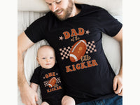 One Little Kicker Football Theme Family Matching Shirts