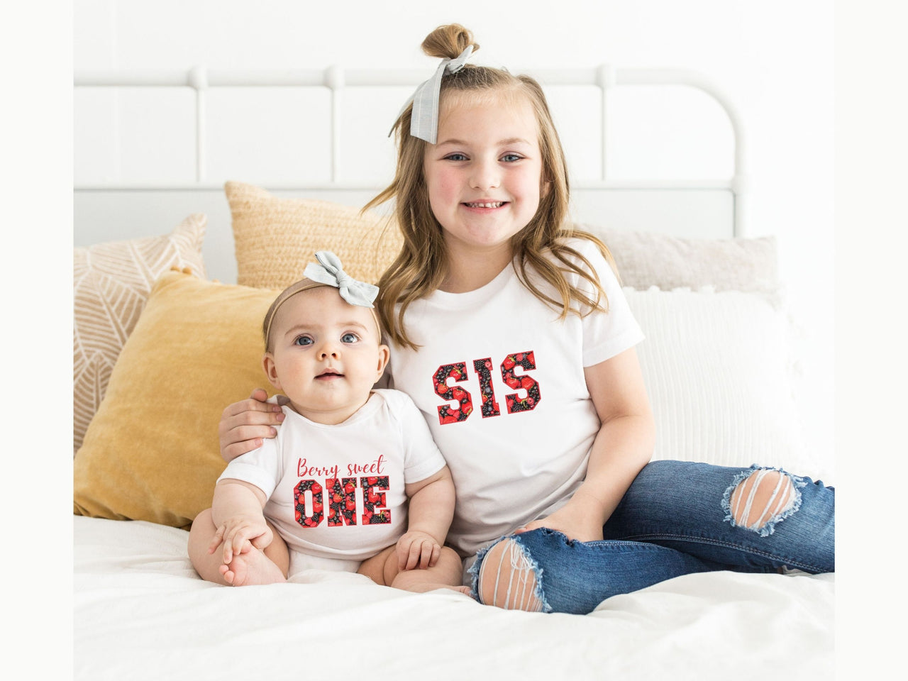 Family Matching Mixed Berry First Birthday Tshirts
