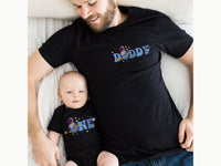 Astronaut Fishing - Pocket Design - Mama Dada Matching Shirts
