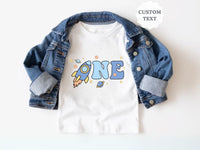 Rocket Ship - Space Themed 1st Birthday Shirts