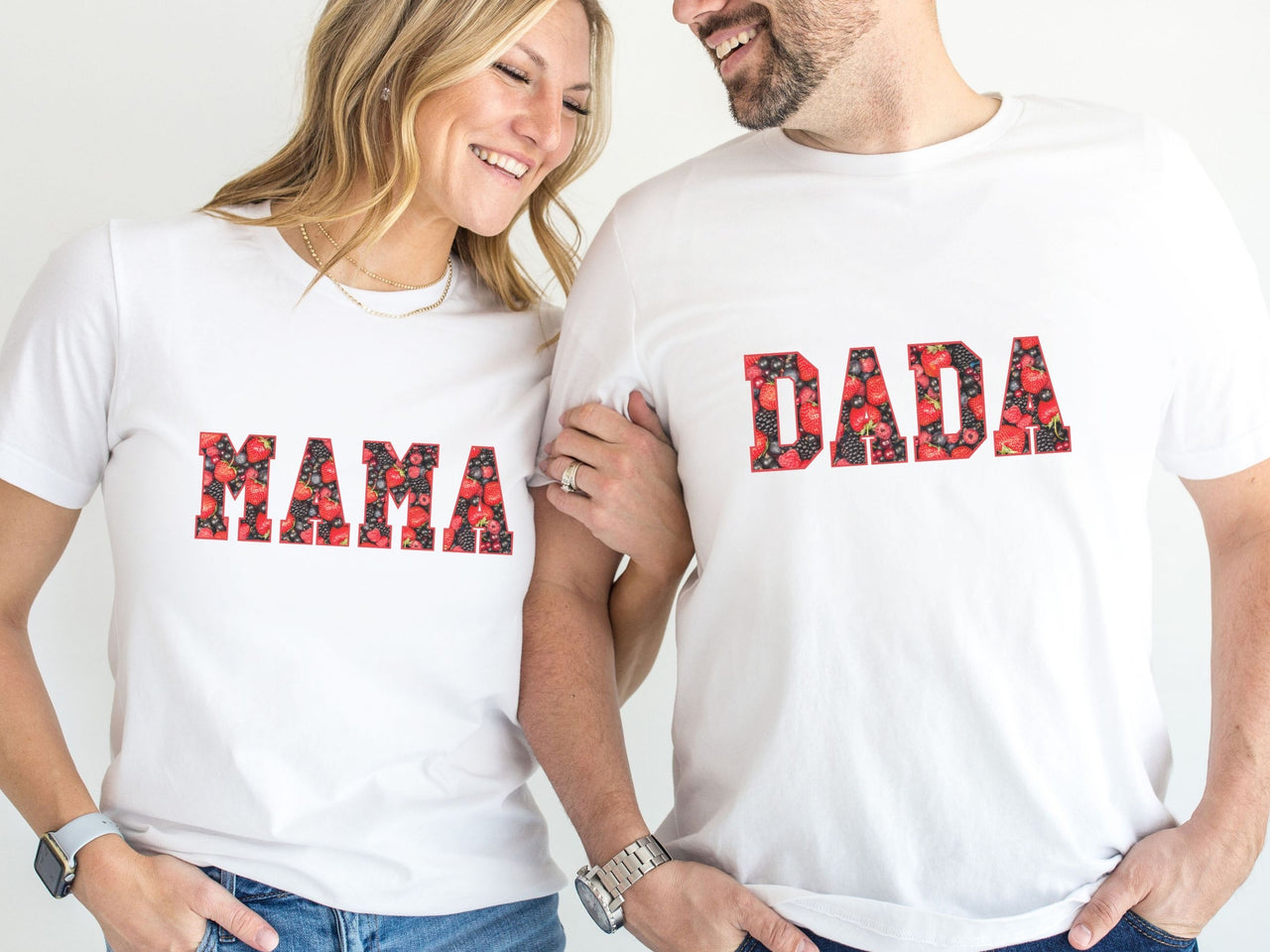 Family Matching Mixed Berry First Birthday Tshirts