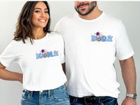 Astronaut Fishing - Pocket Design - Mama Dada Matching Shirts