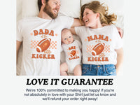 One Little Kicker Football Theme Family Matching Shirts