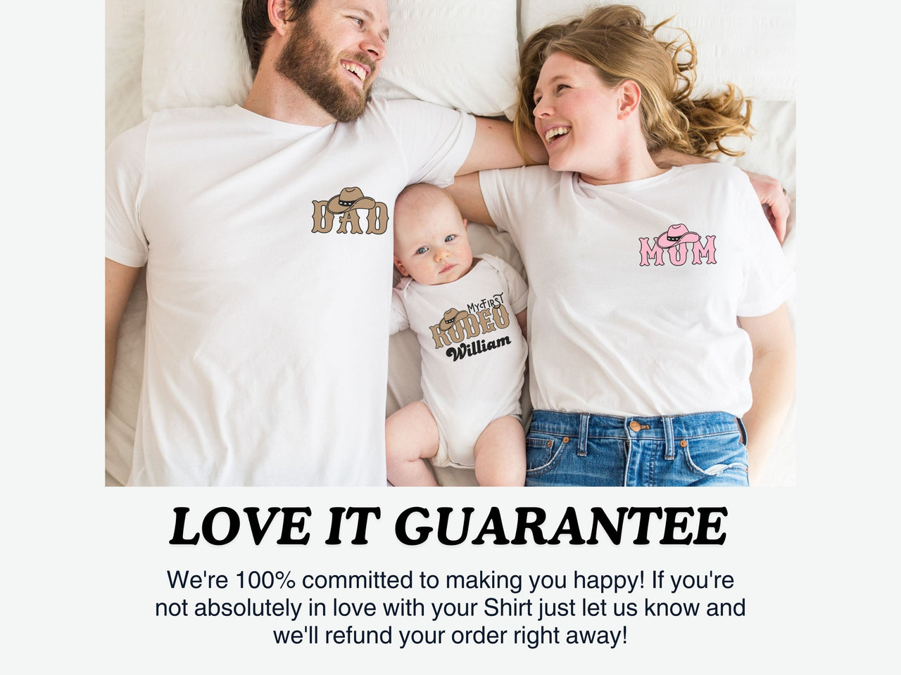 Personalized Pink & Brown Pocket Design Tee - Rodeo 1st Birthday