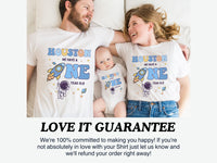 Hanging Astronaut - Space Theme 1st Birthday Tees