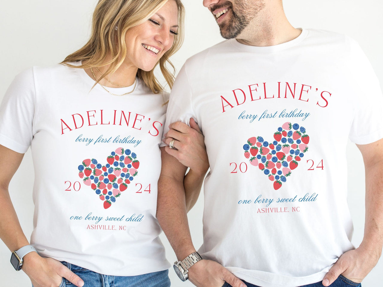 Personalized Mixed Berries Heart - Berry First One Tee