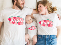 Berry First Birthday - Bunched Up Stawberries Tee