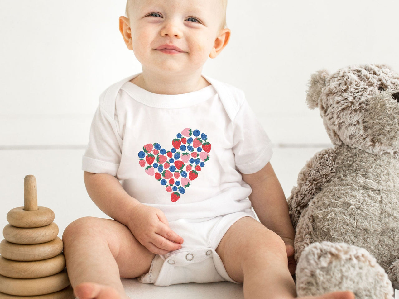 Personalized Mixed Berries Heart - Berry First One Tee