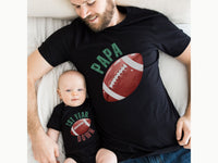 1st Year Down Football Birthday Shirt – Curved Text Design