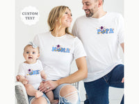 Astronaut Fishing - Pocket Design - Mama Dada Matching Shirts