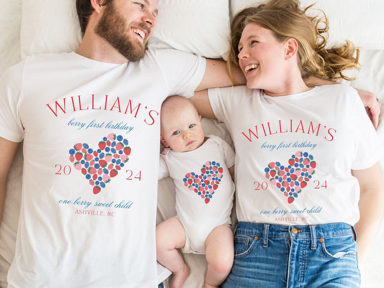 Personalized Mixed Berries Heart - Berry First One Tee