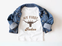 My First Rodeo Pocket Design - Matching Mama Dada Shirts
