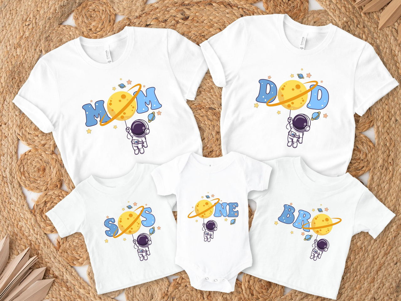Hanging Astronaut - First Trip Around The Sun Birthday Shirt