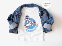 Blasting Into One - Astronaut Dabbing on Rocket Ship Tee