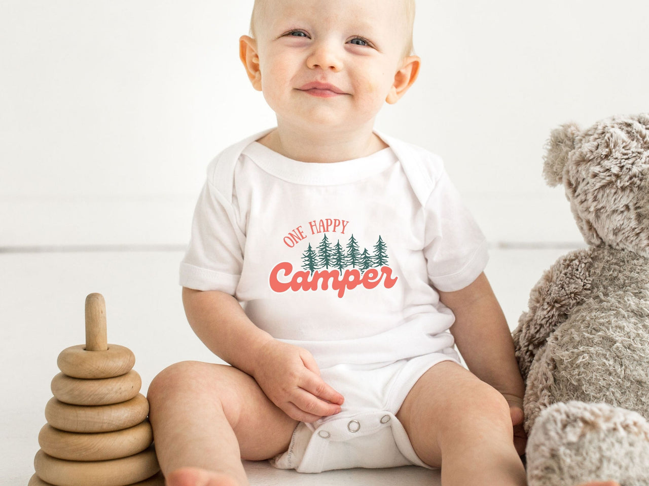 Camping In The Woods Tee - One Happy Camper