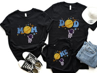 Hanging Astronaut - First Trip Around The Sun Birthday Shirt