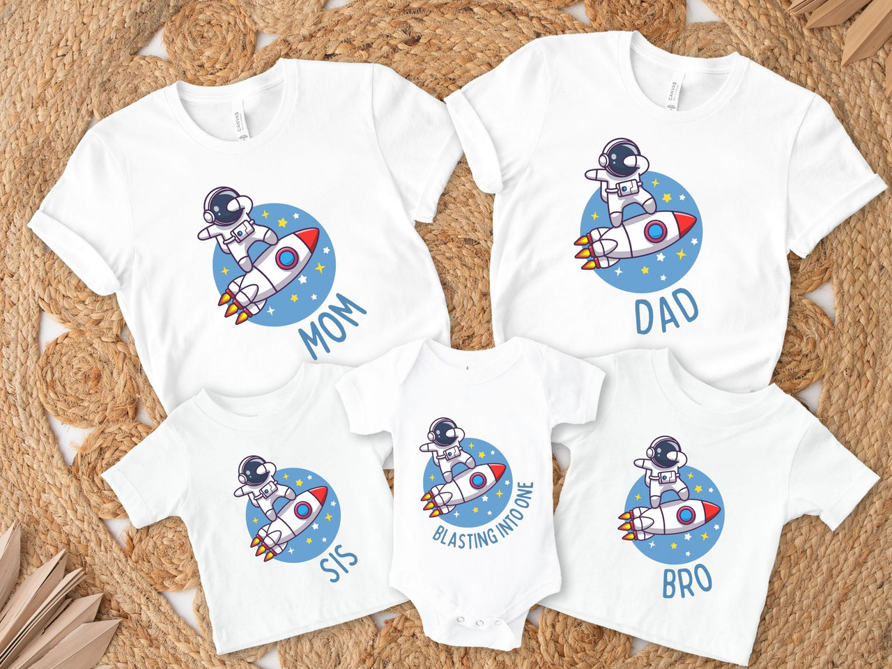 Blasting Into One - Astronaut Dabbing on Rocket Ship Tee