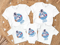 Blasting Into One - Astronaut Dabbing on Rocket Ship Tee