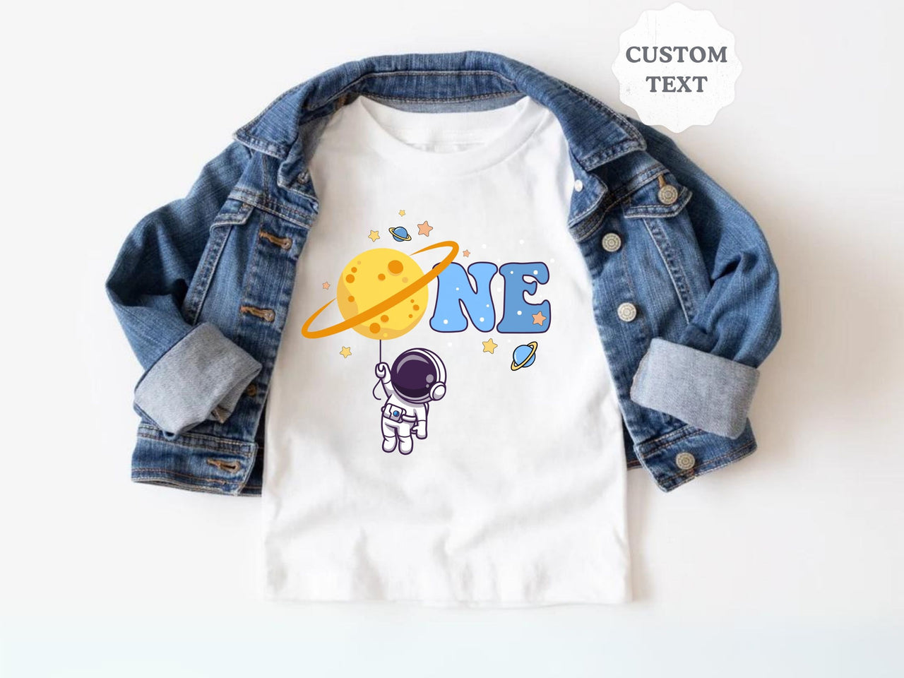 Hanging Astronaut - First Trip Around The Sun Birthday Shirt