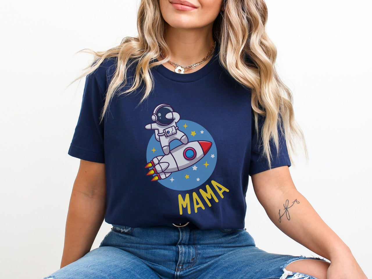 Blasting Into One - Astronaut Dabbing on Rocket Ship Tee