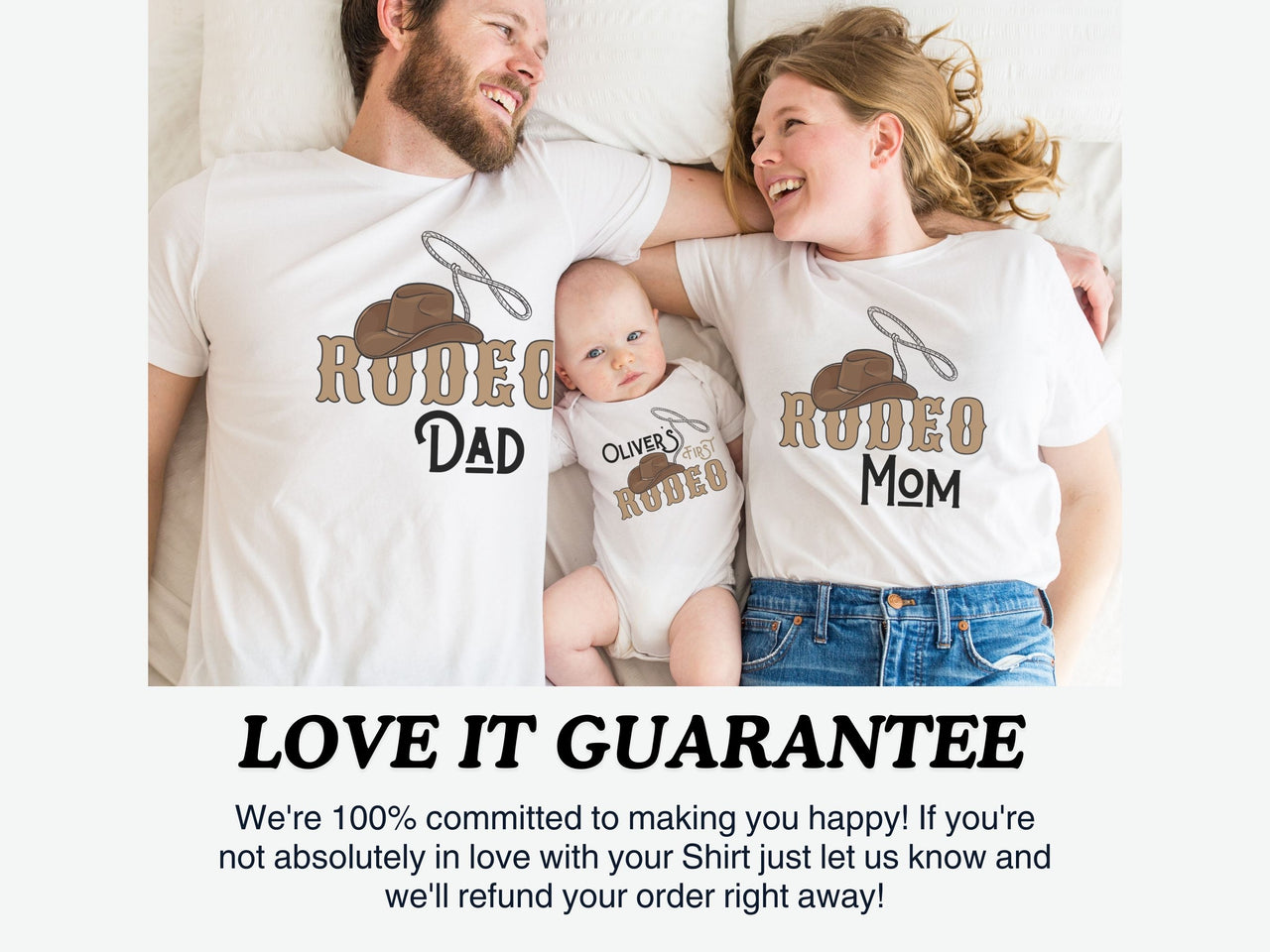 Personalized Cowboy Hat with Lasso - 1st Rodeo Birthday Shirt