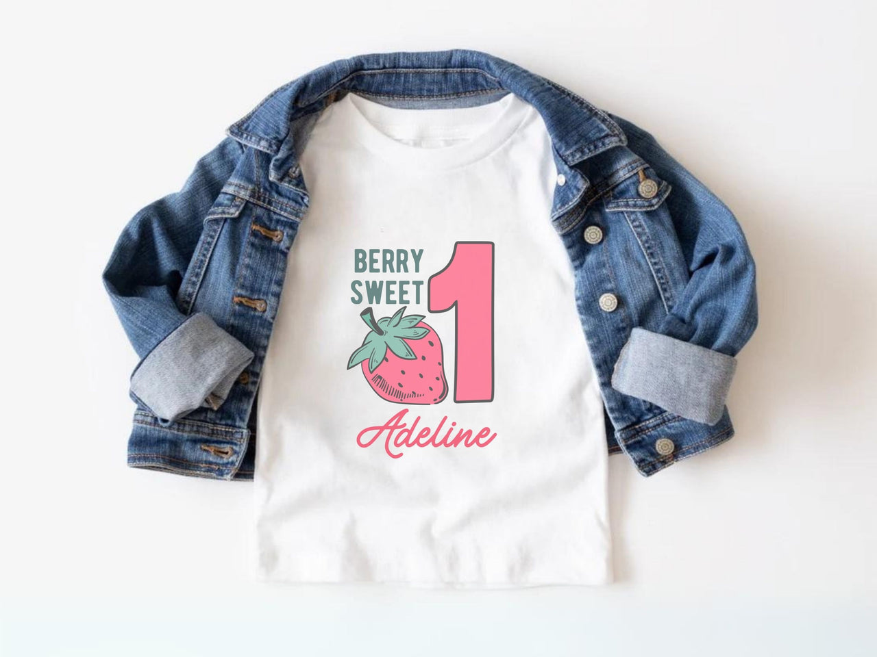 Personalized 1st Birthday Tee - Berry First Birthday Theme