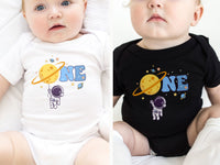 Hanging Astronaut - First Trip Around The Sun Birthday Shirt