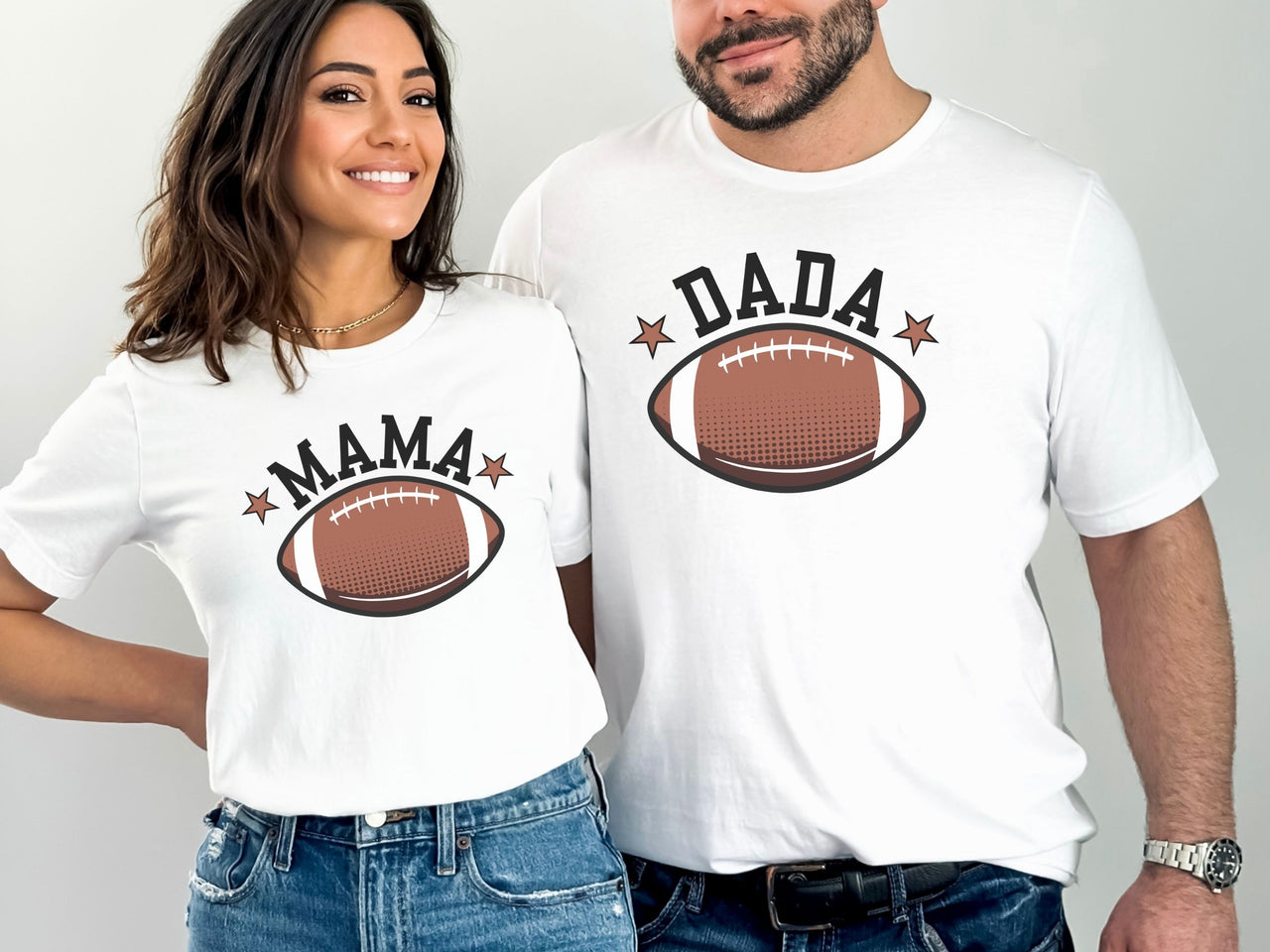First Touchdown - Football Theme Family Matching Birthday Tees