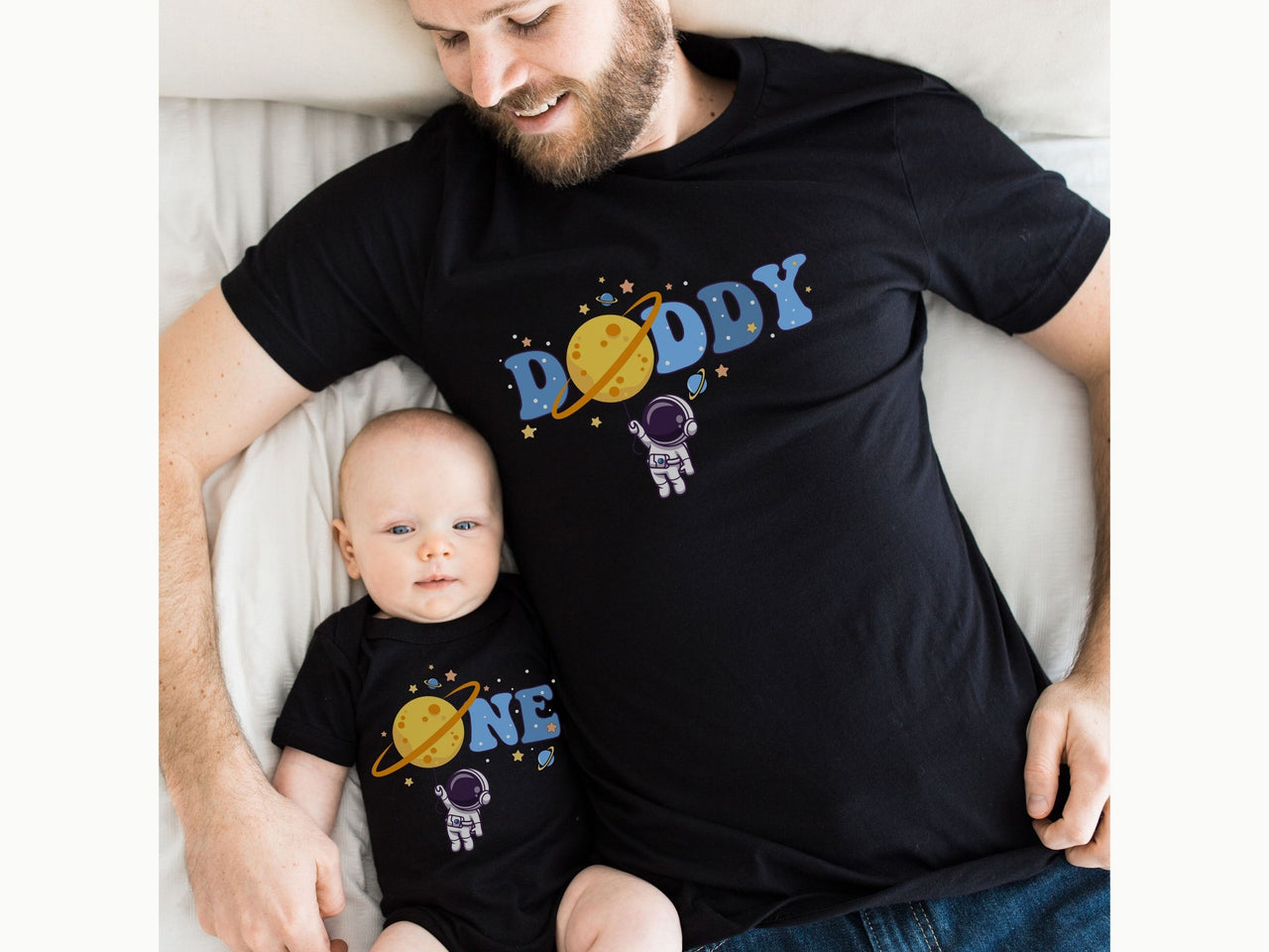 Hanging Astronaut - First Trip Around The Sun Birthday Shirt
