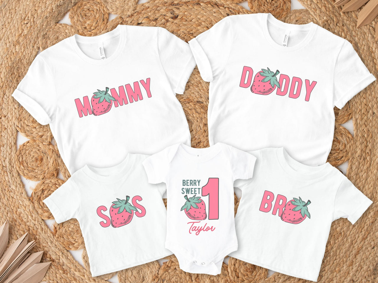 Personalized 1st Birthday Tee - Berry First Birthday Theme