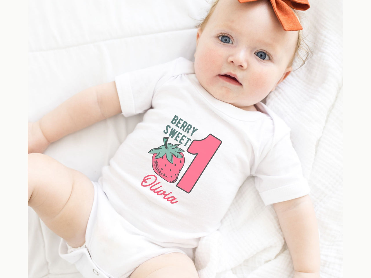 Personalized 1st Birthday Tee - Berry First Birthday Theme