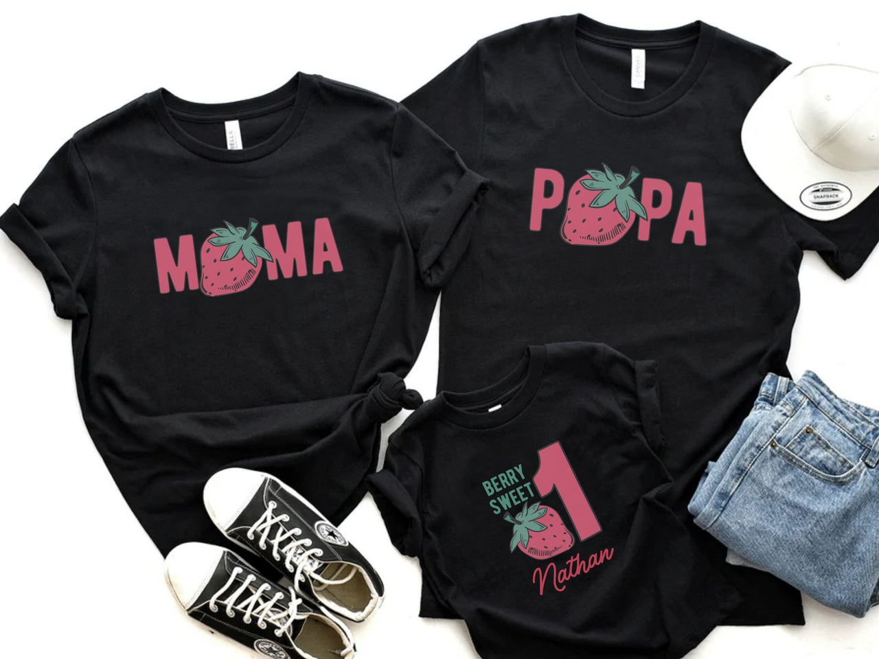 Personalized 1st Birthday Tee - Berry First Birthday Theme
