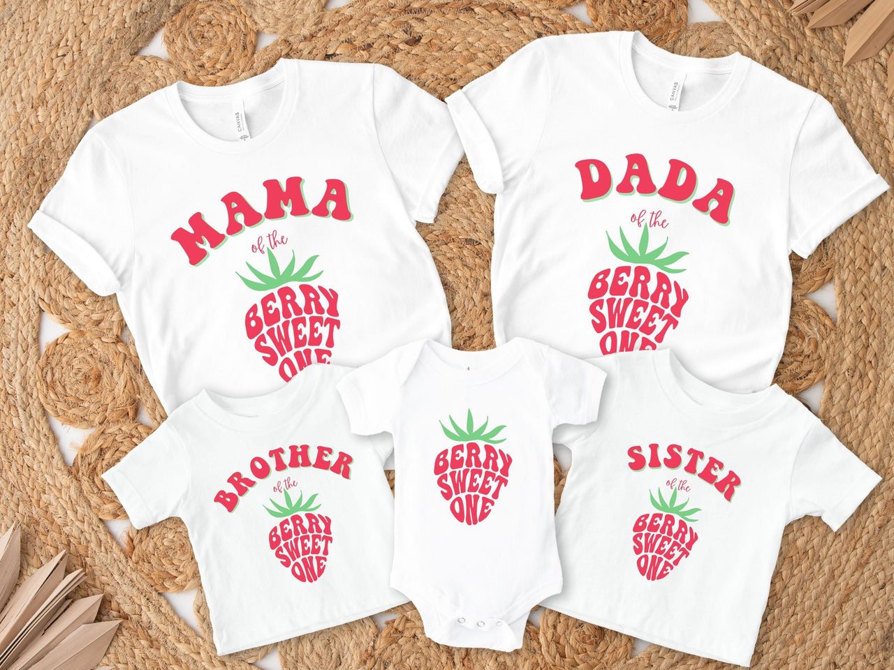 Berry Sweet One - Strawberry Theme Birthday Shirt