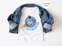 Astronaut Riding Space Ship - Blasting Into One Shirt