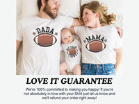 First Touchdown - Football Theme Family Matching Birthday Tees