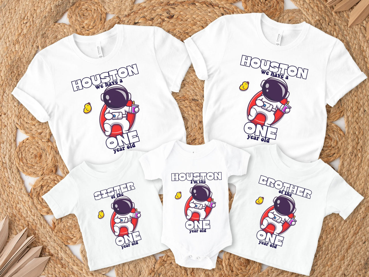 Astronaut Chilling - Houston We Have a One Year Old Theme
