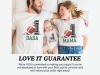 Personalized Football 1st Birthday Shirt