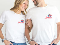 Mixed Berry Pocket Design Mama Dada Matching Tees