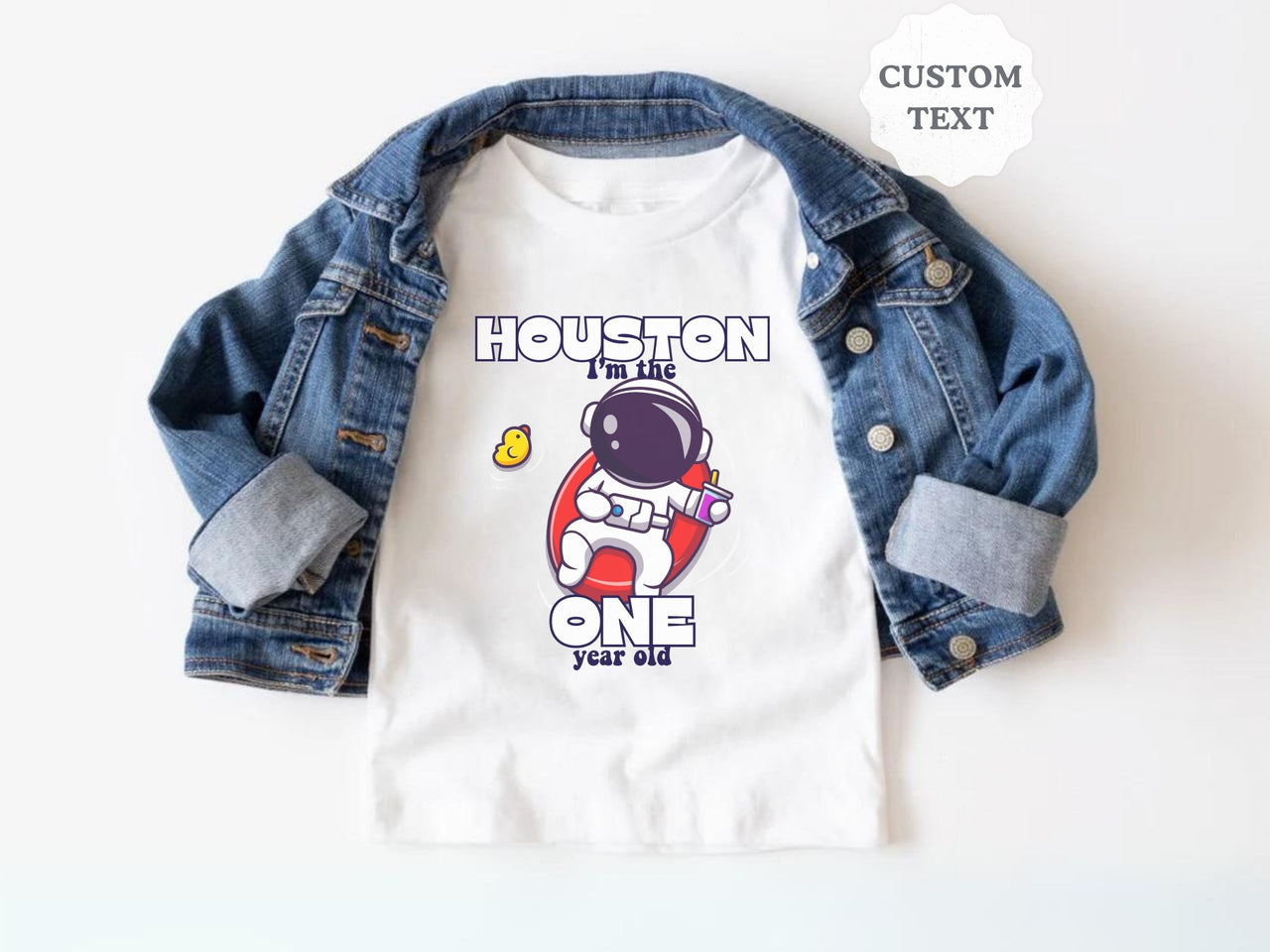 Astronaut Chilling - Houston We Have a One Year Old Theme