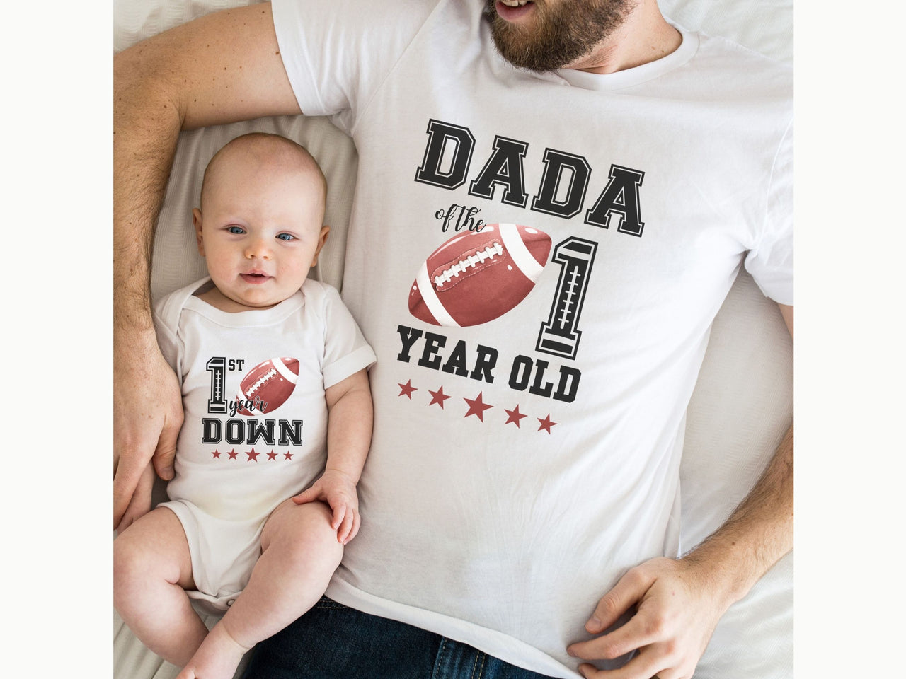 Football First Birthday Touchdown - Family Matching Tees